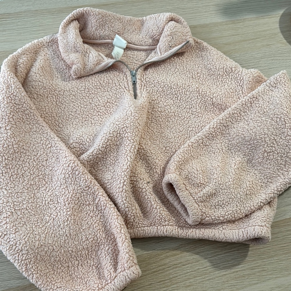 H&M Pink Cowl Neck Sweater Soft Knit